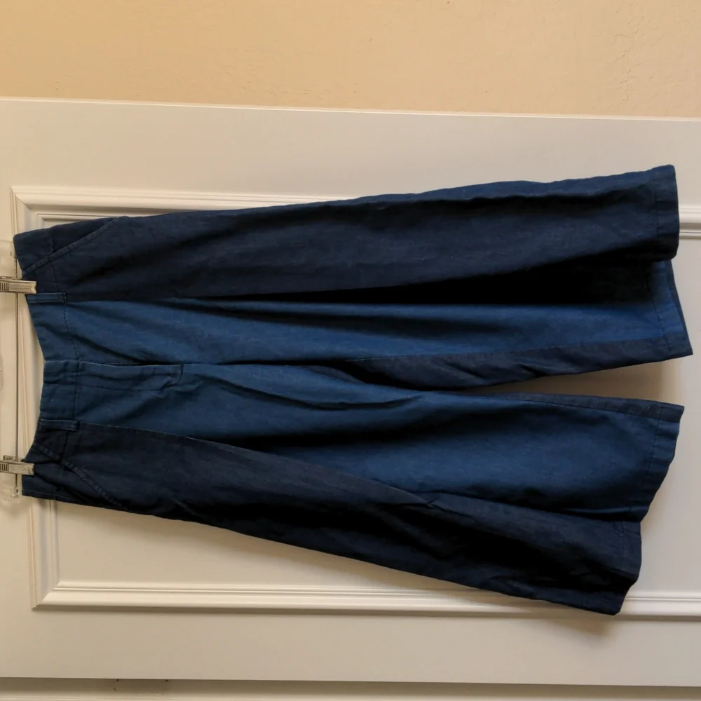 Tracy Reese Super Soft Denim Culottes - Picture 2 of 5